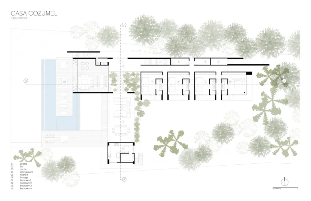 Sordo Madaleno | 墨西哥COZUMEL海岛别墅
