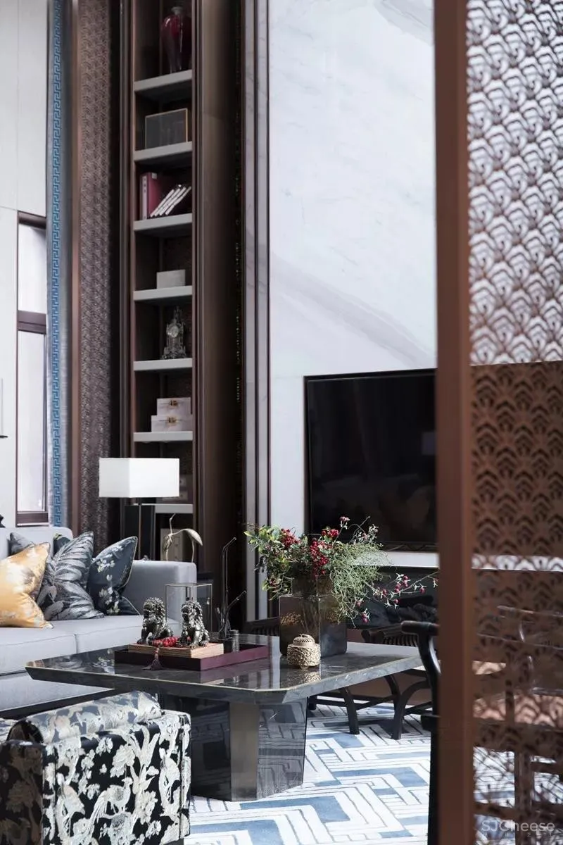 415㎡新中式别墅样板间设计，气度非凡！