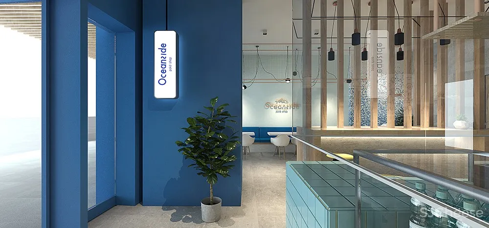 夏威夷风情的海滨轻食餐厅设计