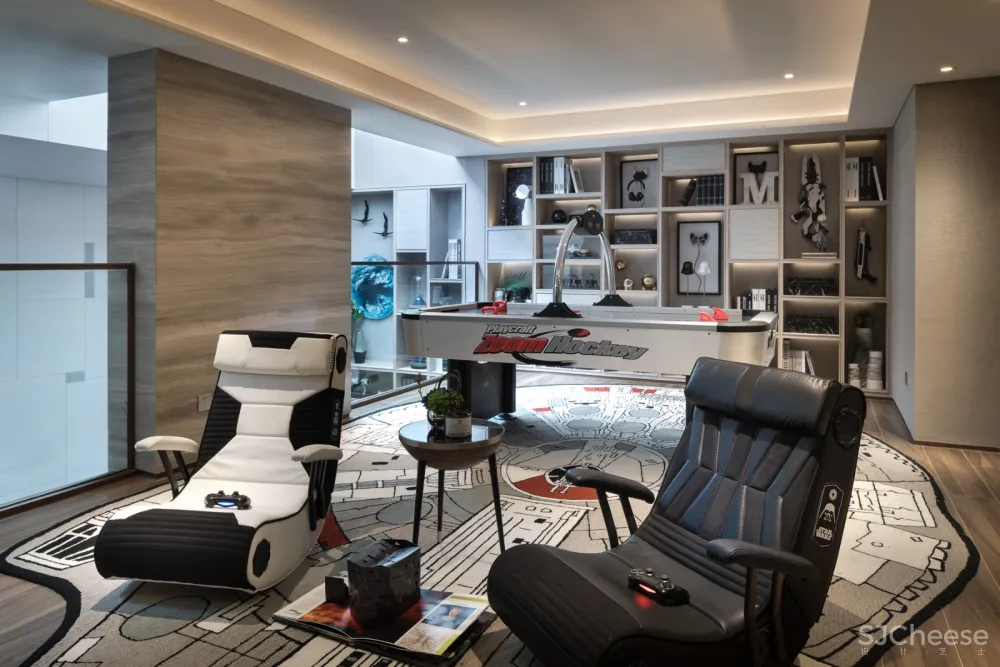 则灵艺术丨熙湖悦著353㎡跃层体验馆:趣味生活