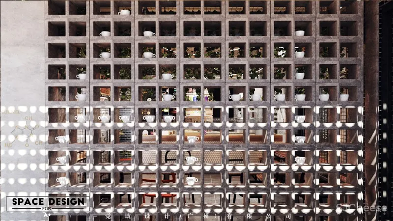 觉城设计:A+Element coffee shop