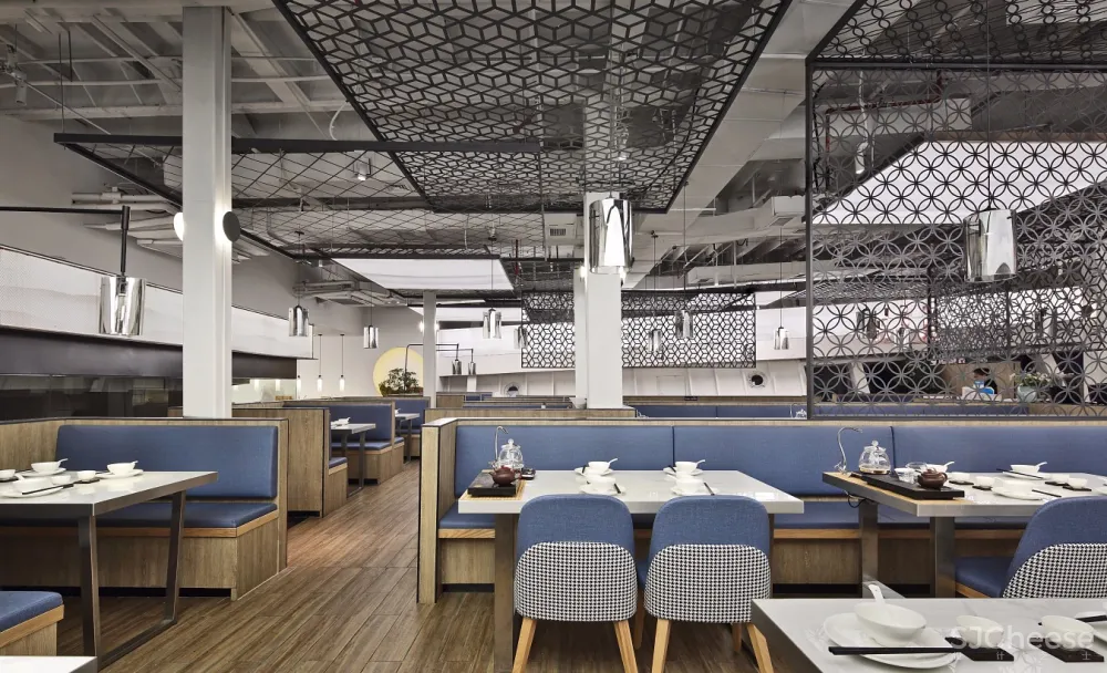 深圳餐厅空间设计【艺鼎新作】海上生明月，天涯共船说