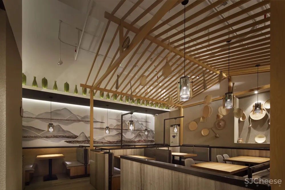 深圳市罗湖区餐厅空间设计,“艺鼎新作”,乡村馆,唤醒儿时对乡村的记忆