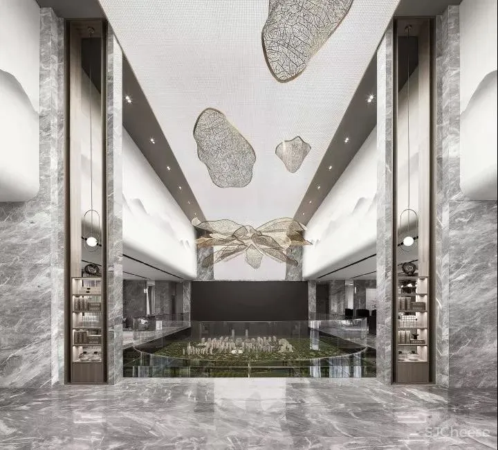 新作 | 1600㎡现代中式轻奢美学体验营销中心