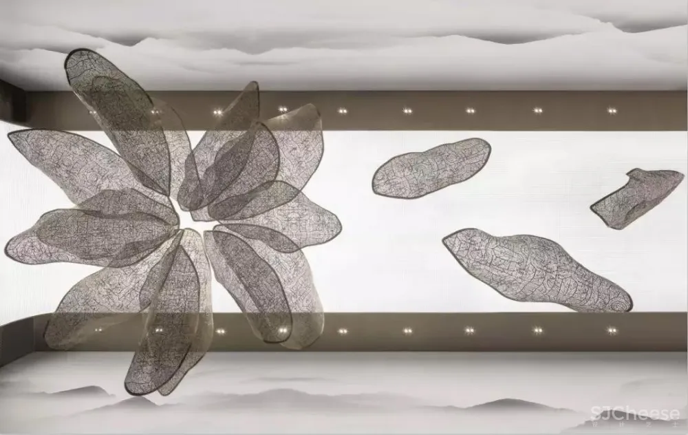 新作 | 1600㎡现代中式轻奢美学体验营销中心