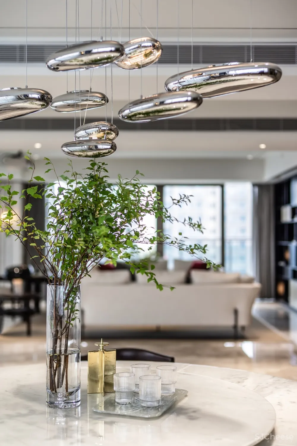 鸿艺源设计丨深圳壹方中心私宅:静雅新中式,风韵自清逸