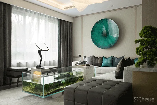 则灵艺术丨熙湖悦著353㎡跃层体验馆:趣味生活