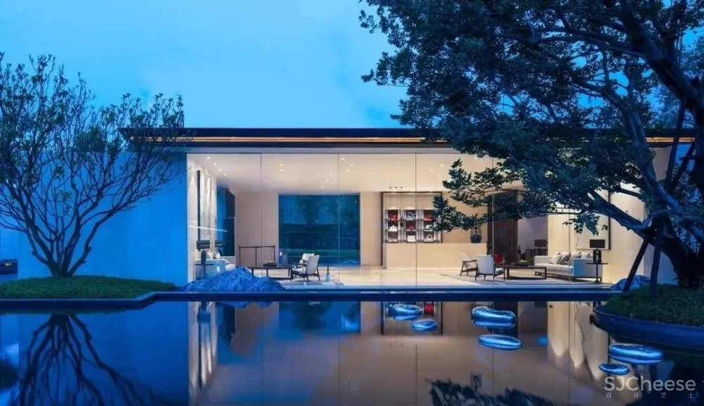 李益中空间设计新作 | 1000㎡俊逸灵动的美学馆体验式的“去销售化”售楼空间,融功能性于艺术氛围中!