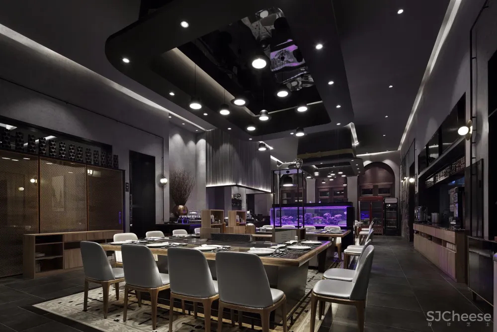 餐饮空间设计，艺鼎新作，雅玛花式铁板烧