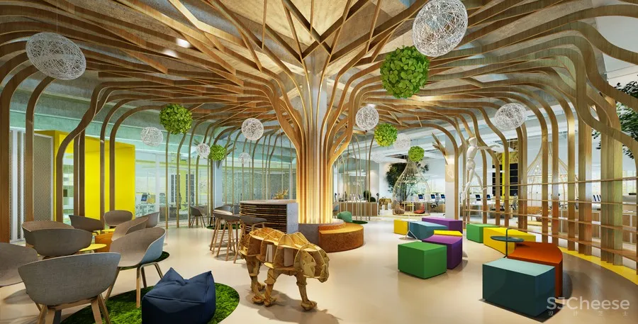 充满森林气息的创意办公空间—苏州现象空间设计