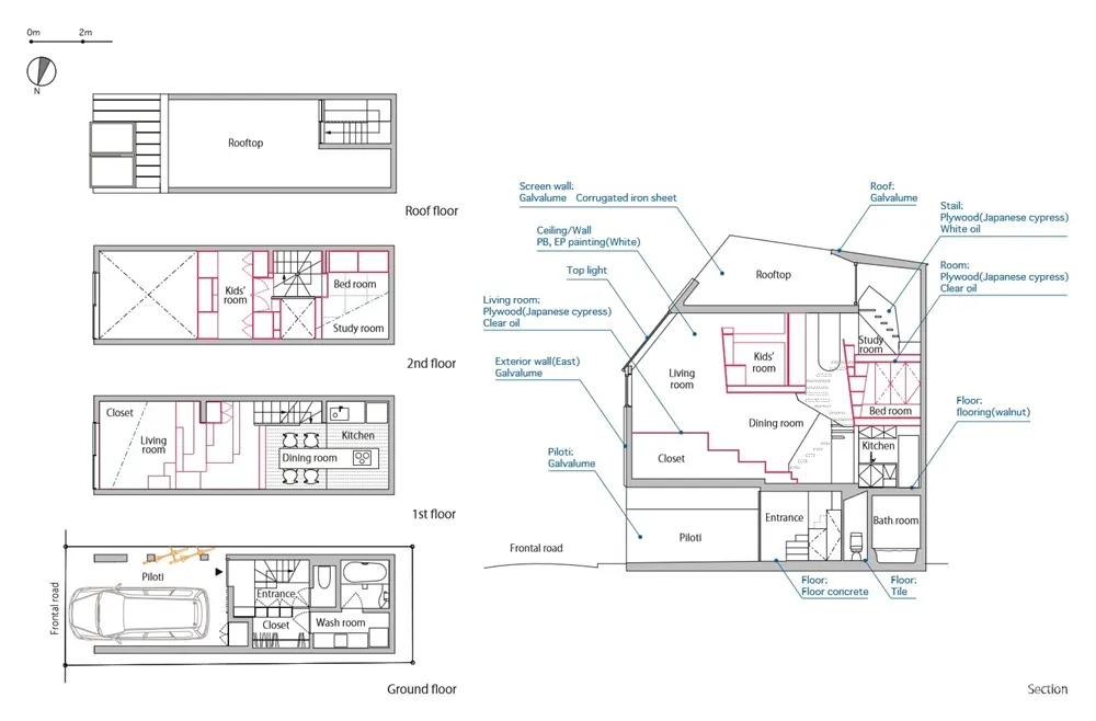 GENETO | 日本49.5平米YMT四口之家