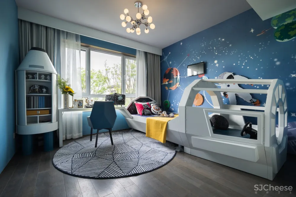 则灵艺术丨熙湖悦著353㎡跃层体验馆:趣味生活