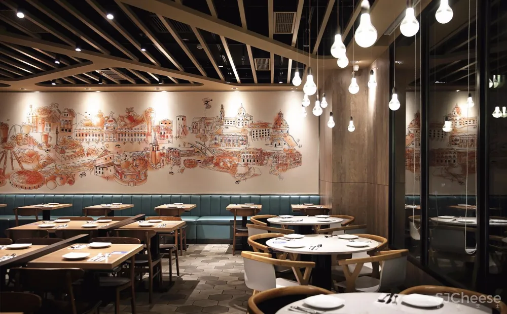 青岛餐饮空间设计【艺鼎新作】与必胜客一起 走进地中海的和煦风情