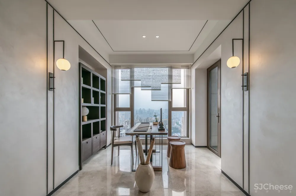 鸿艺源设计丨深圳壹方中心私宅:静雅新中式,风韵自清逸