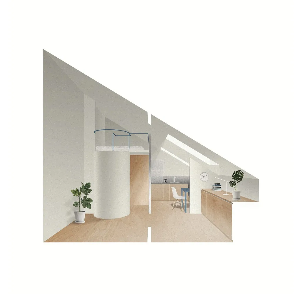 untitled architecture | 米兰住宅顶层改造