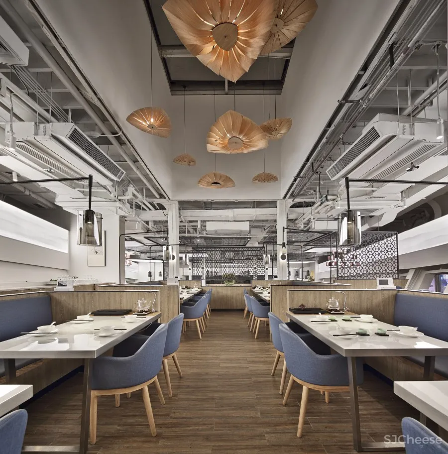 深圳餐厅空间设计【艺鼎新作】海上生明月，天涯共船说