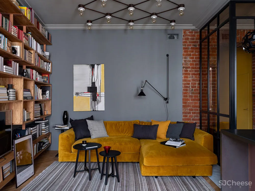 莫斯科一间135平米新艺术运动风格公寓设计