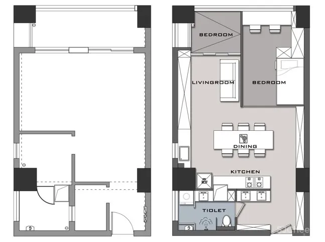 56m²的空间魔术