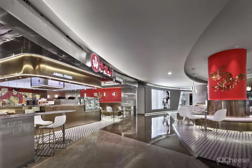 餐厅空间设计【艺鼎品牌全案】 现代中式风“许留山”,夏日里的清心甜品