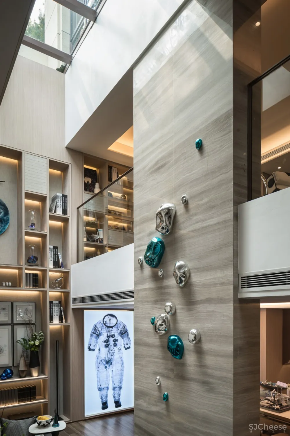 则灵艺术丨熙湖悦著353㎡跃层体验馆:趣味生活