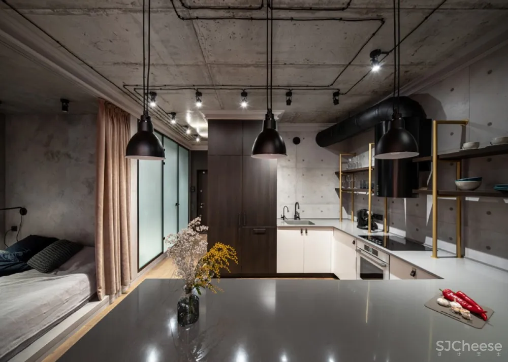 ZOOI | 一对年轻夫妇的42㎡时尚复古小宅