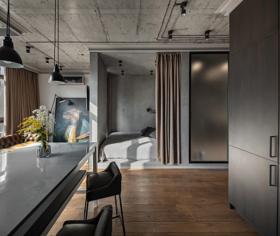 ZOOI | 一对年轻夫妇的42㎡时尚复古小宅