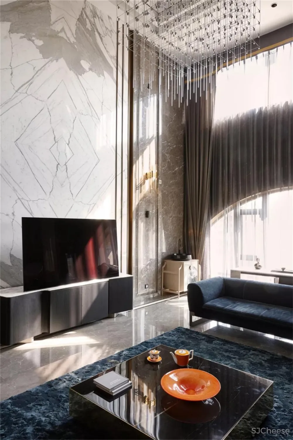 名仕汇设计 | 450㎡顶层复式的摩登与优雅!