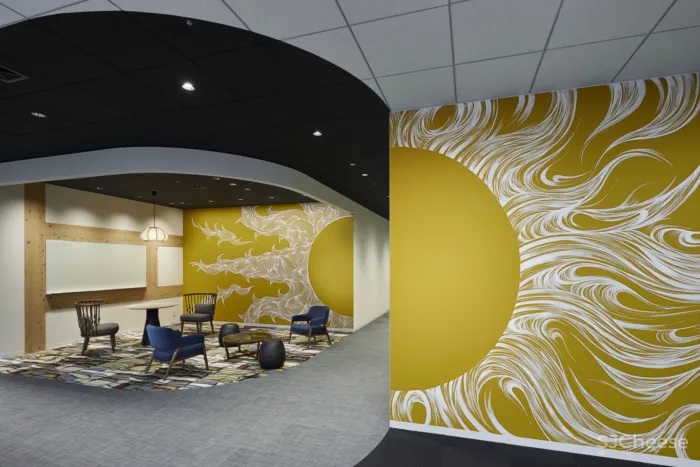 东京一间现代日式风格“绿洲”办公室