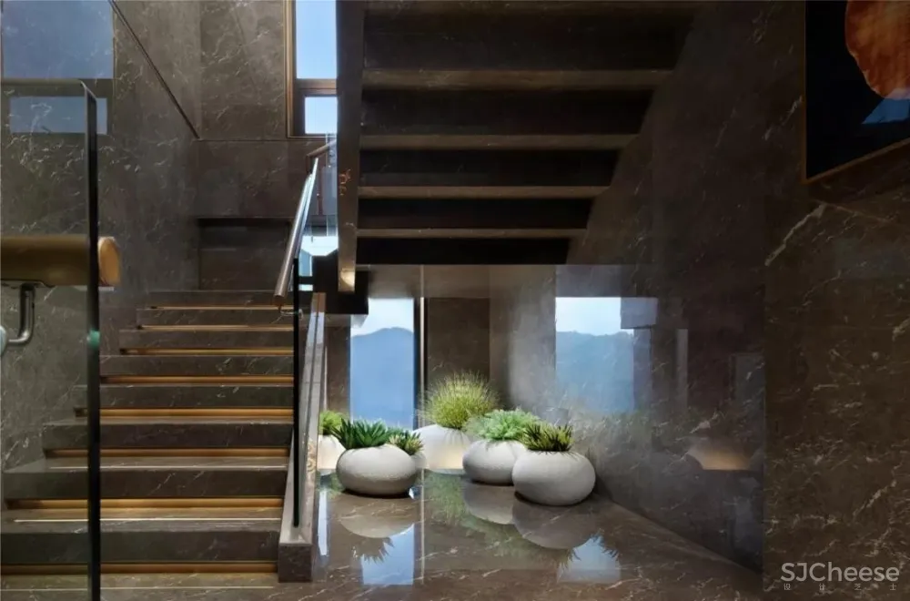 名仕汇设计 | 450㎡顶层复式的摩登与优雅!