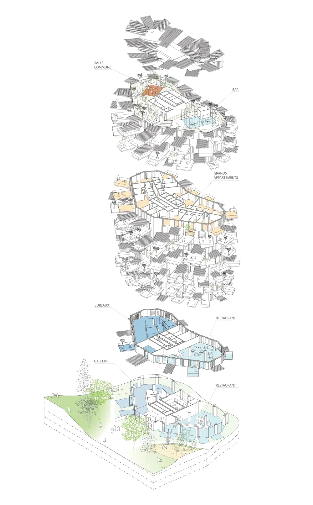 以人为本,法国蒙彼利埃“白色树塔”住宅楼