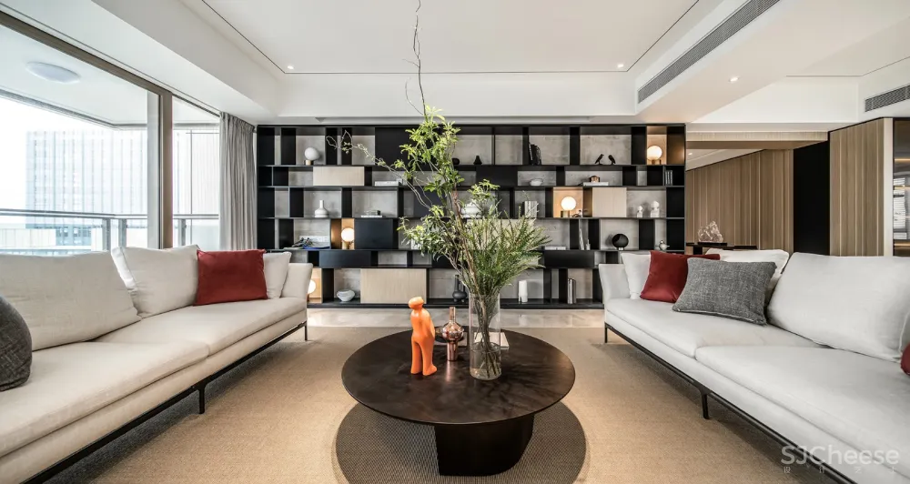 鸿艺源设计丨深圳壹方中心私宅:静雅新中式,风韵自清逸