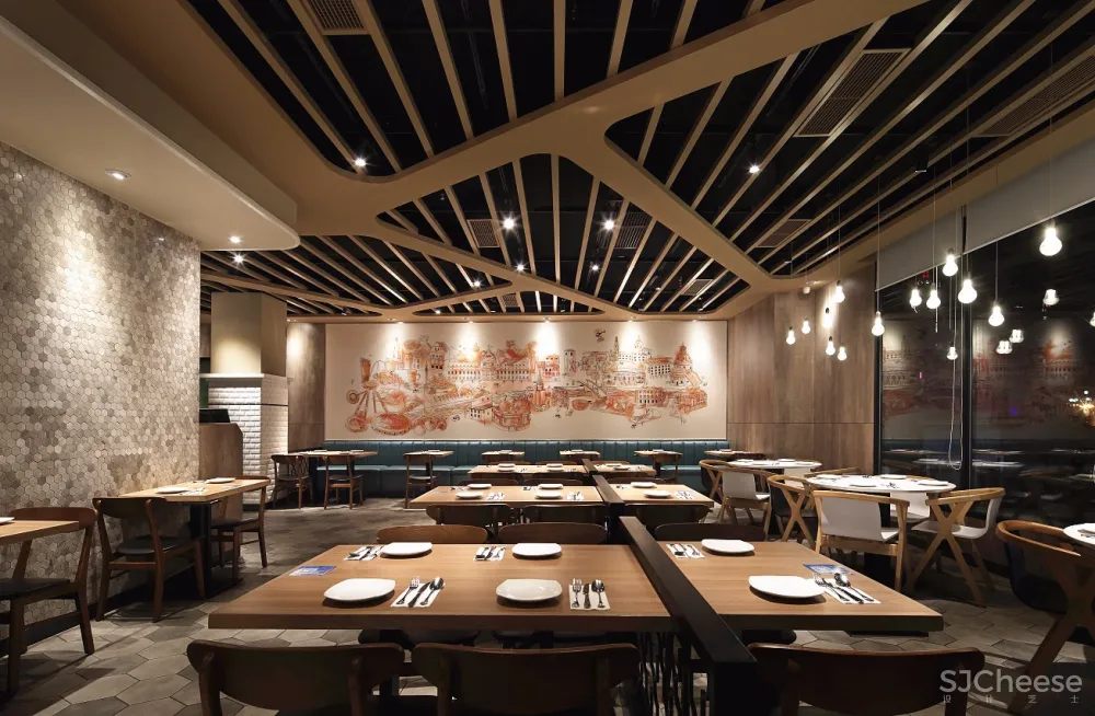 青岛餐饮空间设计【艺鼎新作】与必胜客一起 走进地中海的和煦风情