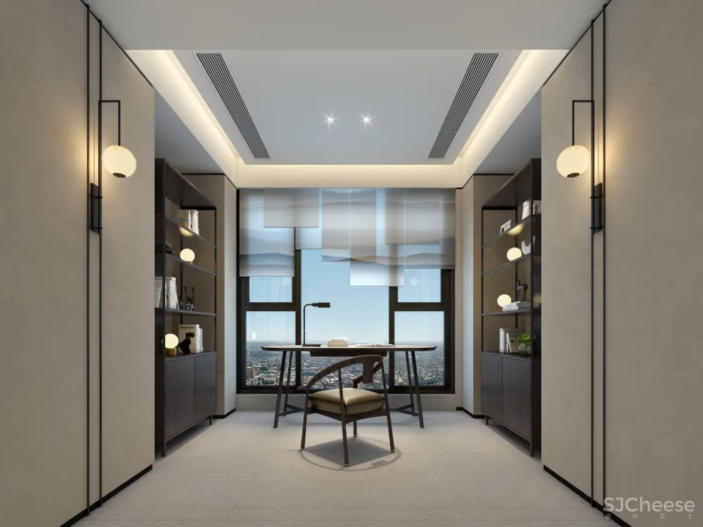 鸿艺源设计丨深圳壹方中心私宅:静雅新中式,风韵自清逸