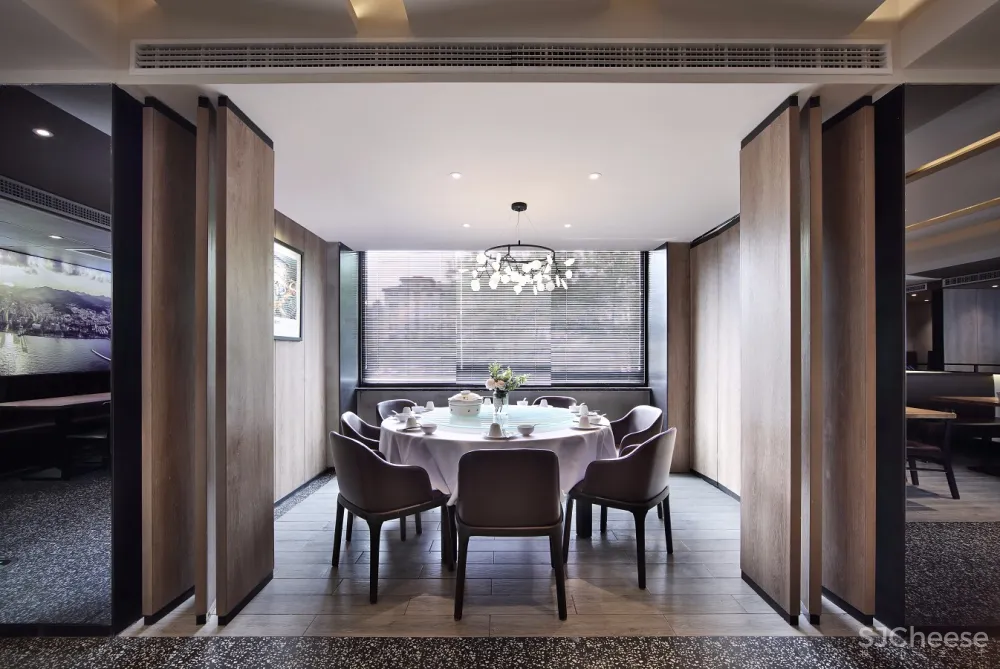 餐厅空间设计【艺鼎新作】晓升，一场撩拨情感的视觉与味觉的温馨体验