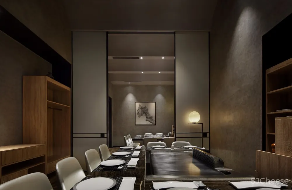 餐饮空间设计，艺鼎新作，雅玛花式铁板烧