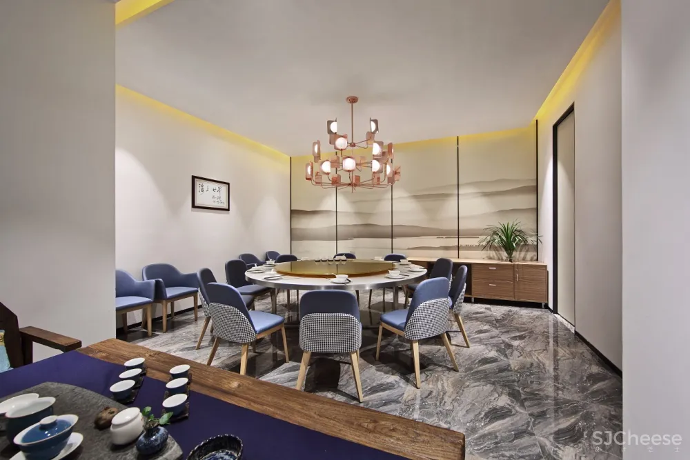 深圳餐厅空间设计【艺鼎新作】海上生明月，天涯共船说