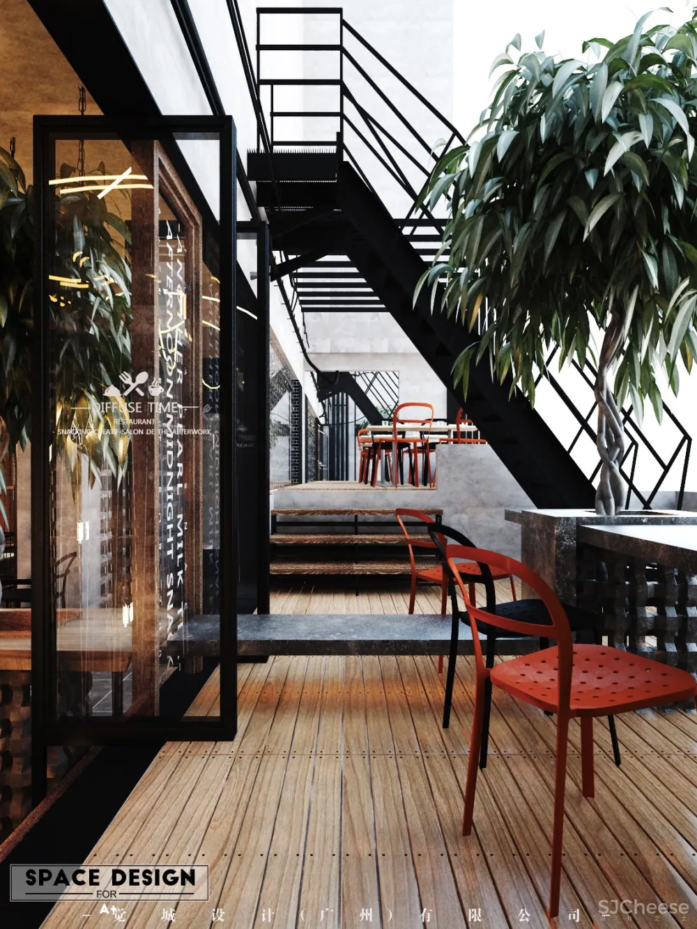 觉城设计:A+Element coffee shop