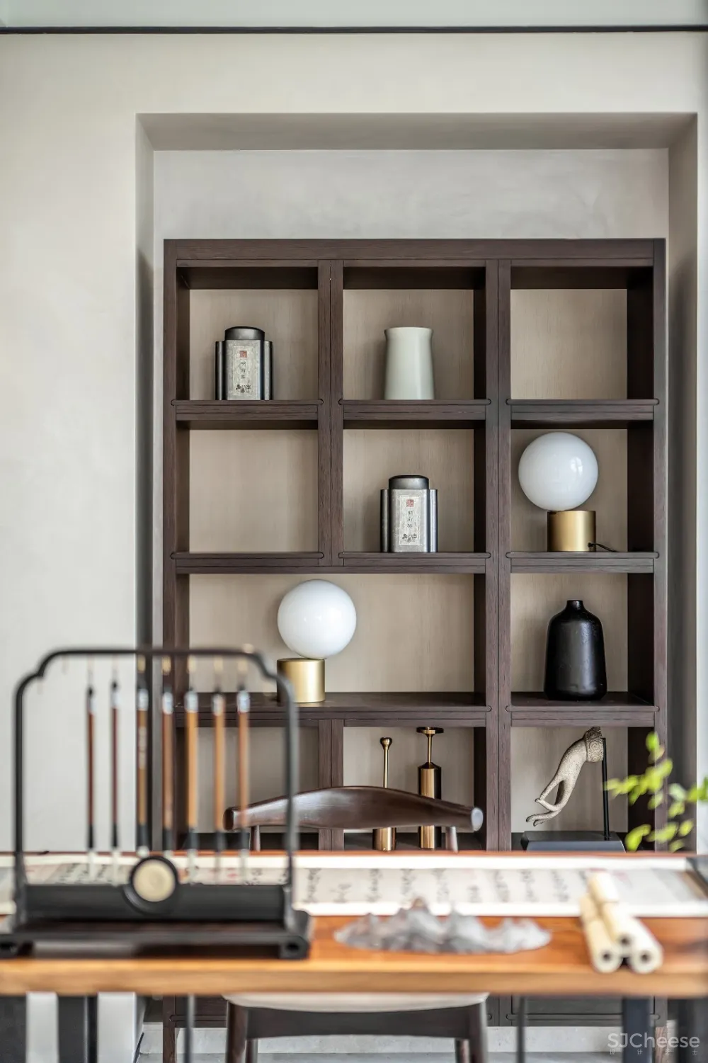 鸿艺源设计丨深圳壹方中心私宅:静雅新中式,风韵自清逸