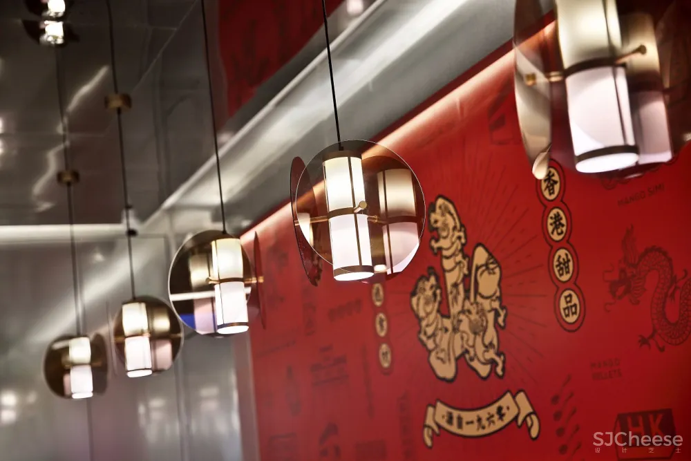 餐厅空间设计【艺鼎品牌全案】 现代中式风“许留山”,夏日里的清心甜品