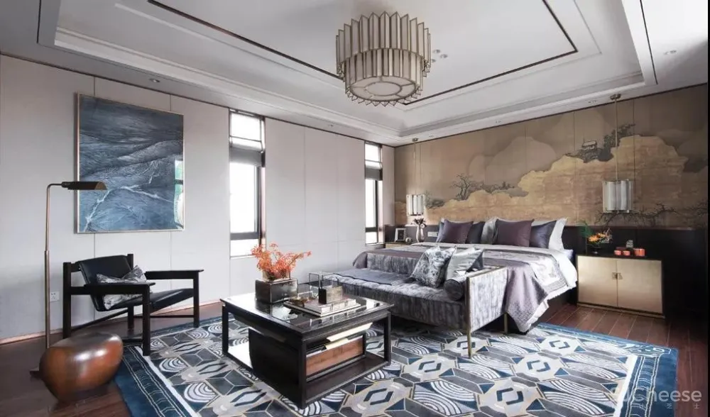 415㎡新中式别墅样板间设计，气度非凡！