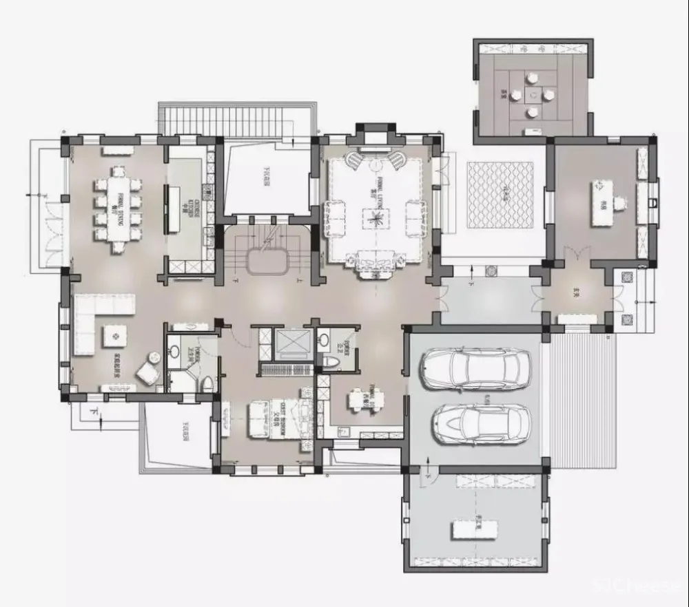 新作 | 中合深美:500㎡唯美别墅,演绎最美的优雅!