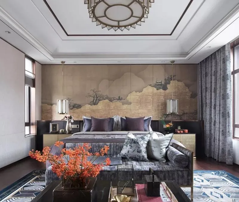 415㎡新中式别墅样板间设计，气度非凡！