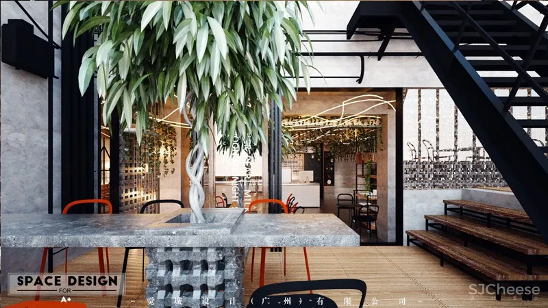 觉城设计:A+Element coffee shop