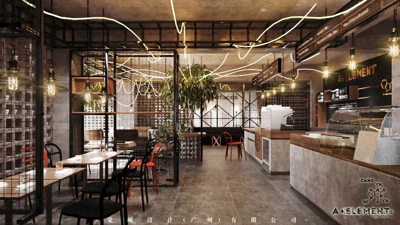 觉城设计:A+Element coffee shop