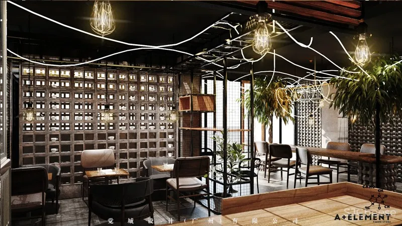 觉城设计:A+Element coffee shop