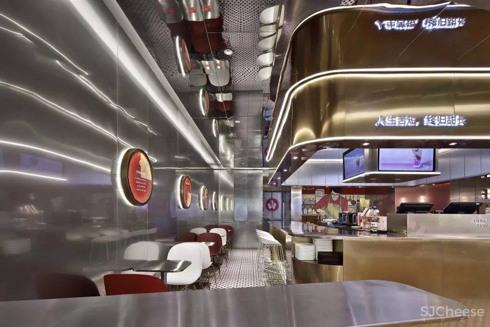 餐厅空间设计【艺鼎品牌全案】 现代中式风“许留山”,夏日里的清心甜品