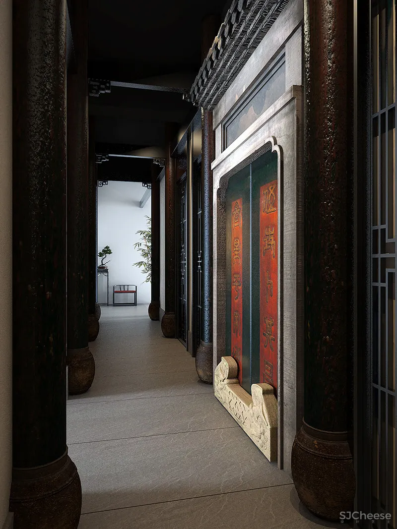 追溯传统古典元素的魅力-餐厅设计