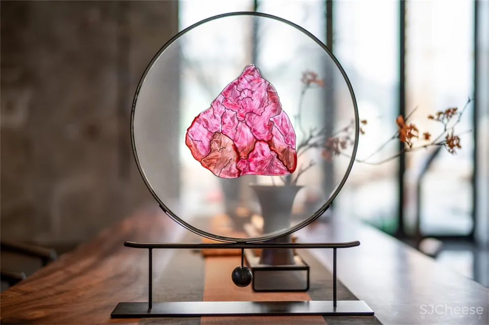 一然设计 | 一抹胭脂红,惊艳时光的唯美空间