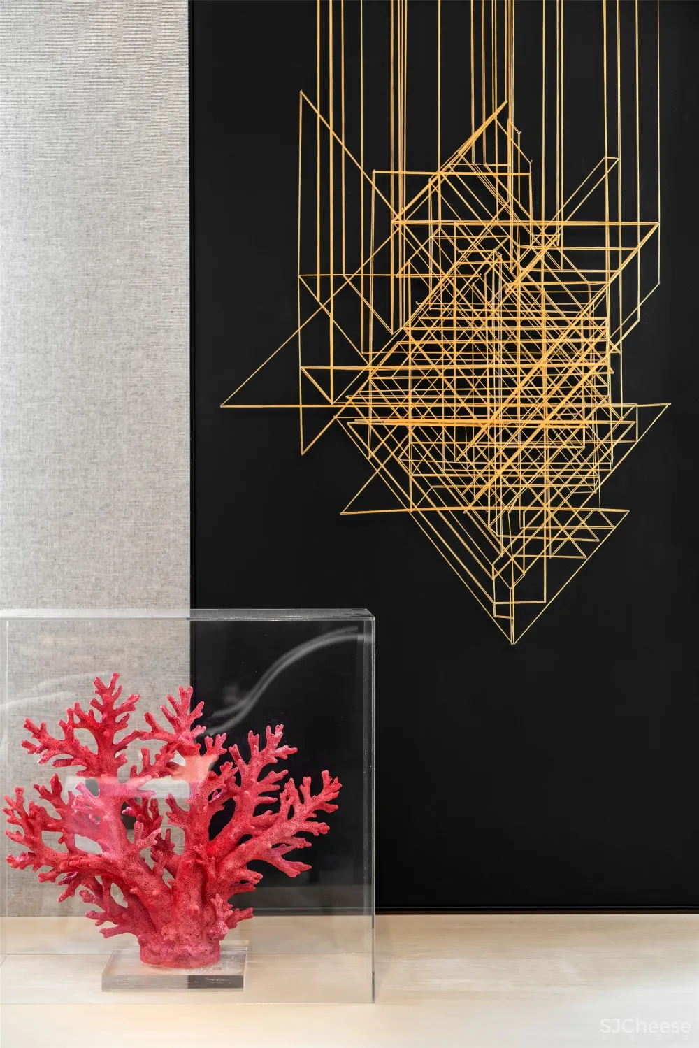 一然设计 | 一抹胭脂红,惊艳时光的唯美空间