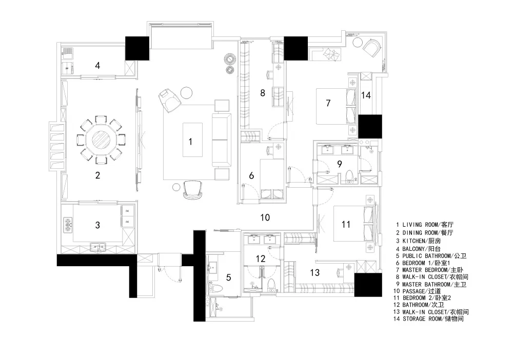 艾克建筑︱东方轻奢美学的城市住宅改造